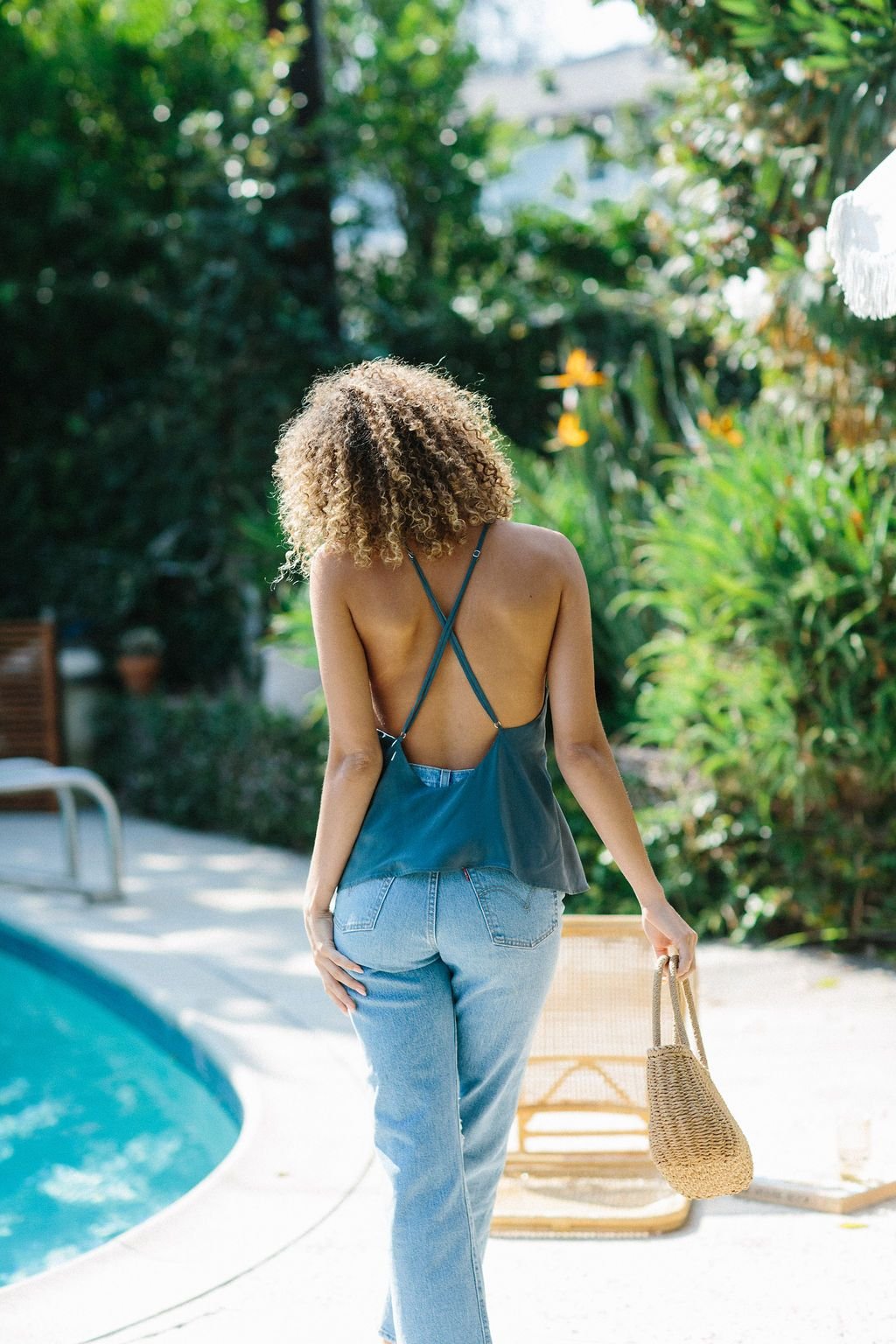 Marlboro Tank | Black | Steel Blue | Champagne