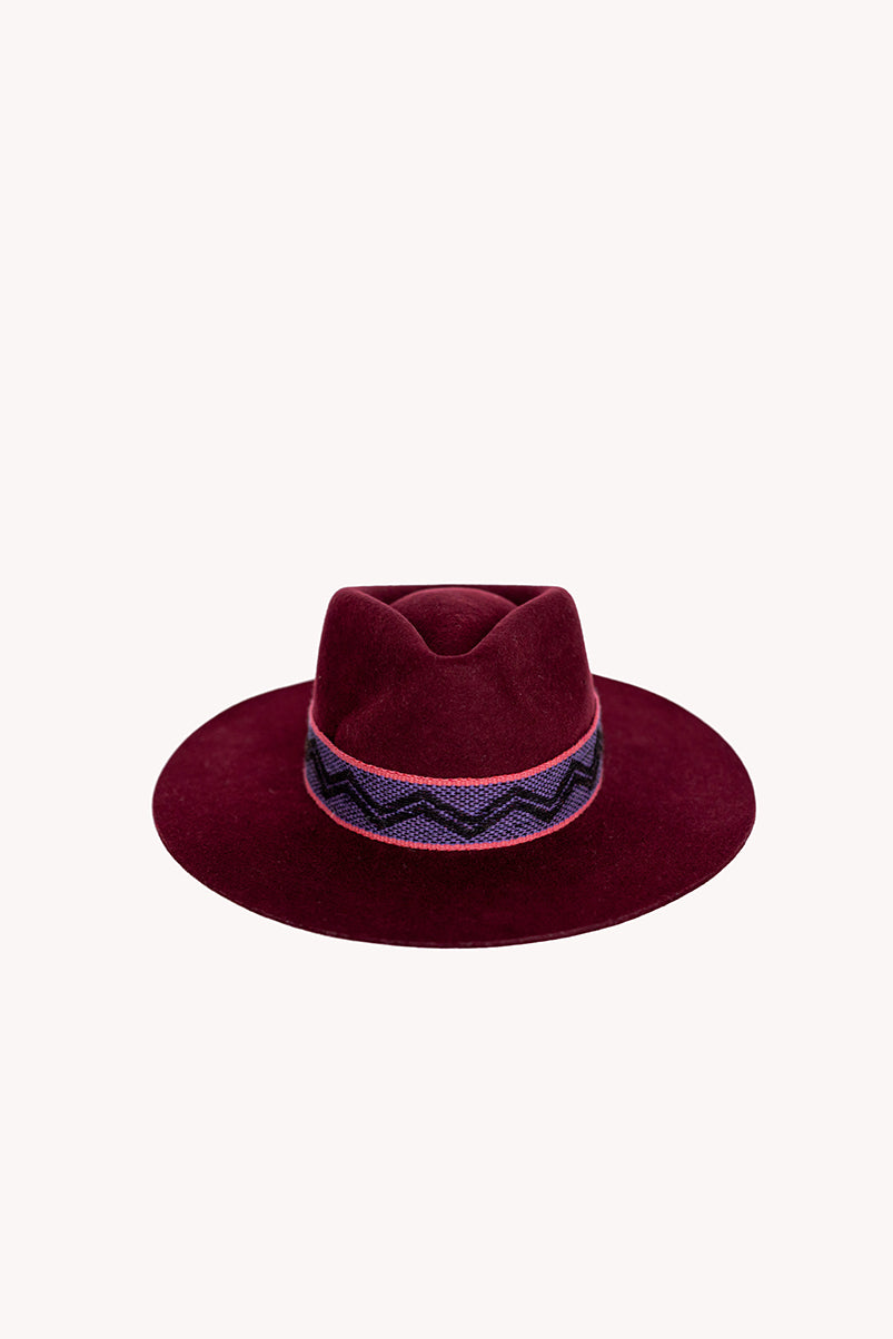 Maroon Western Hat