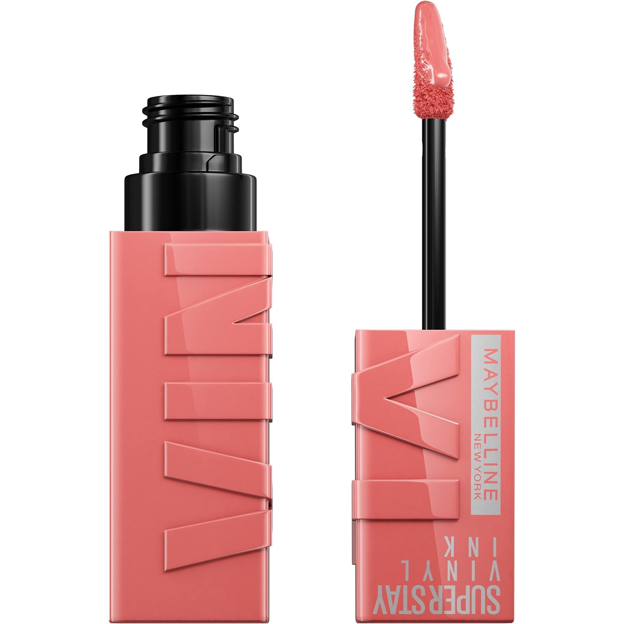 Maybelline Super Stay Vinyl Ink Longwear No-Budge Liquid Lipcolor Makeup, Highly Pigmented Color and Instant Shine, Cheeky, Rose Nude Lipstick, 0.14 fl oz, 1 Count