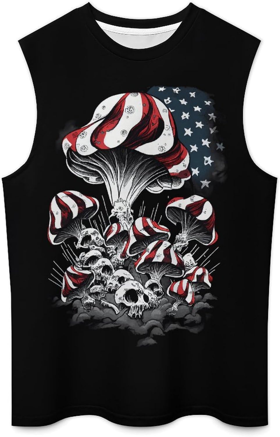 Mens American Flag Tank Top Summer Sleeveless Shirts 4th of July Gym Beach Novelty Workout Tees