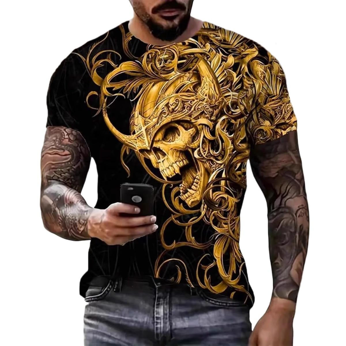 Men's New Summer Comfortable Joker, Loose Short-Sleeved T-Shirt