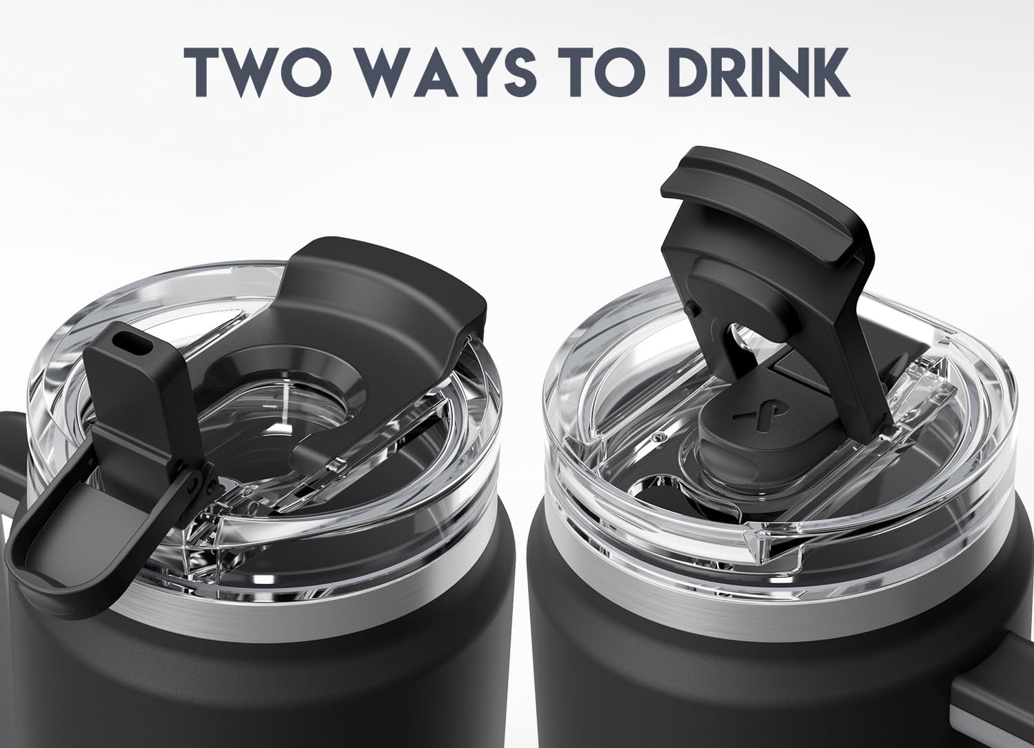 Meoky 40 oz Tumbler with Handle and Straw, Insulated Tumbler with Lid and Straw, Stainless Steel Travel Mug, Keeps Cold for 34 Hours, 100% Leak Proof, Fits in Car Cup Holder (Night)