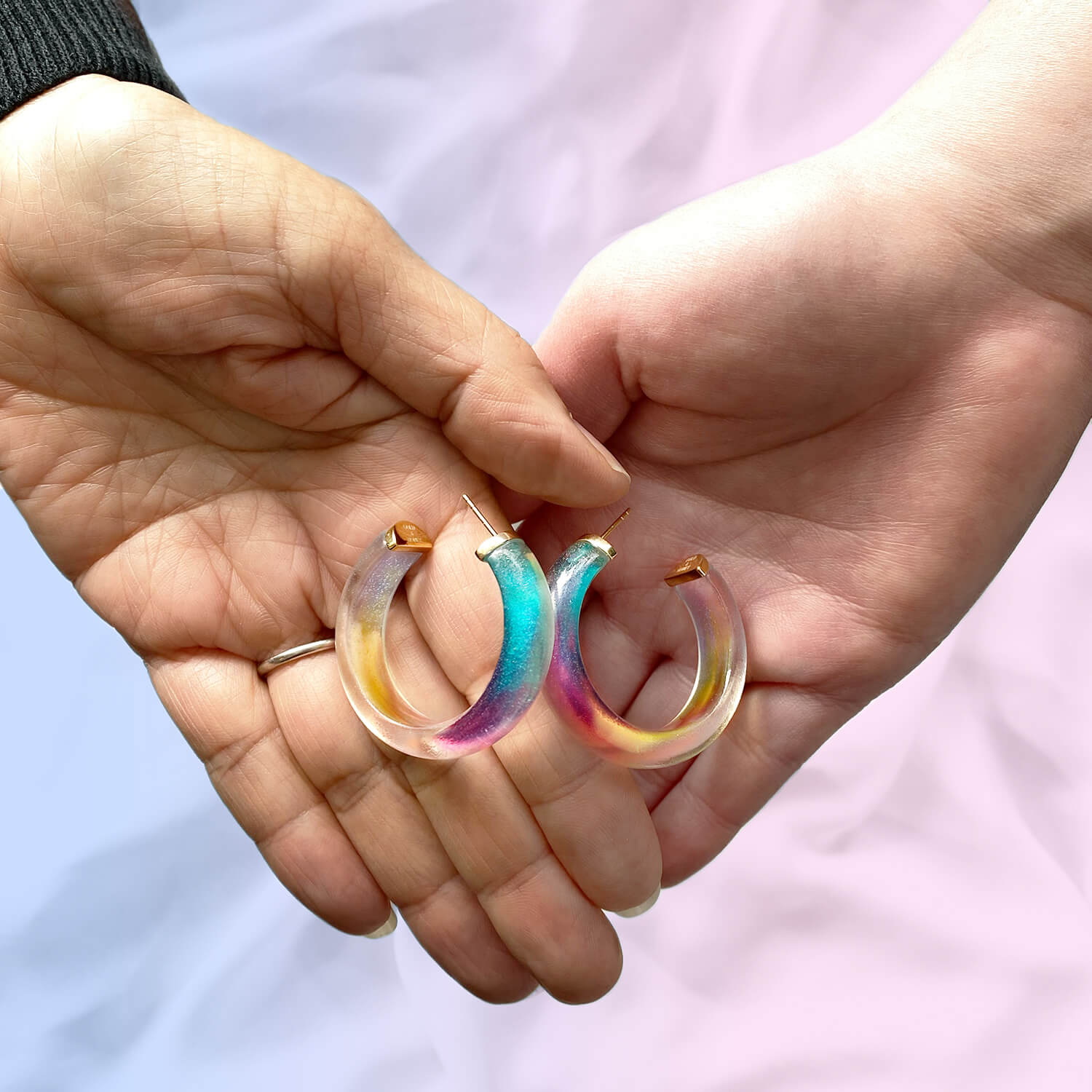 Mermaid Lucite Hoops