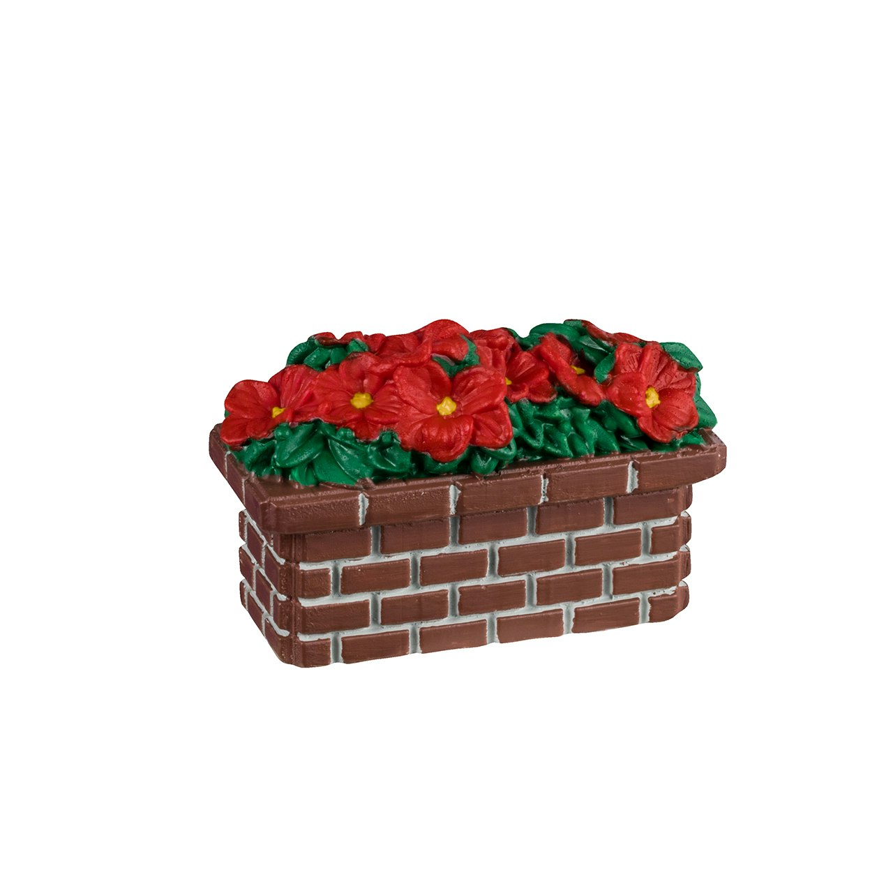 Poinsettia Planter Village Accessory