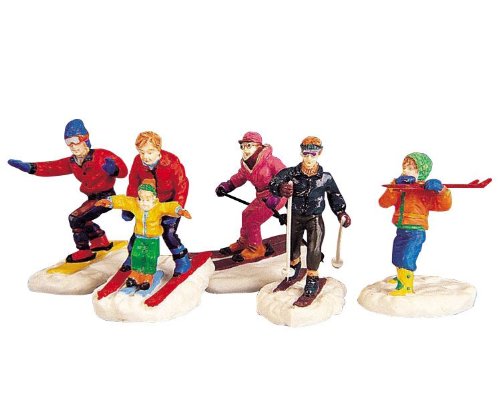 Winter Fun Skiers - 5 Piece Set
