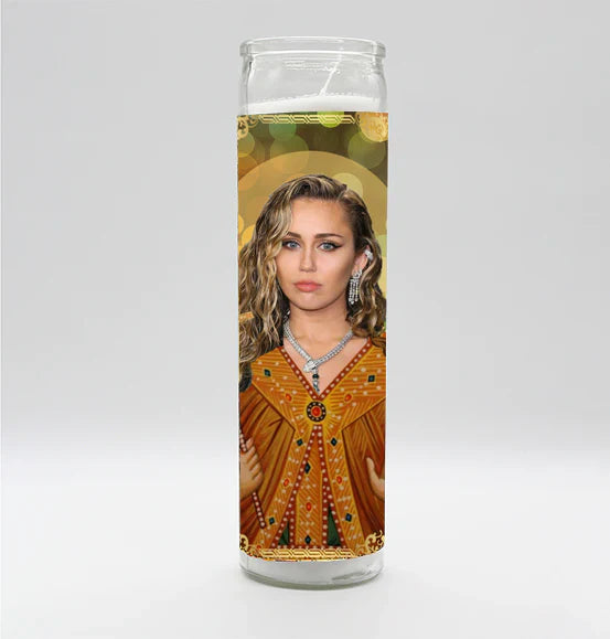 Saint Miley Candle by BOBBYK