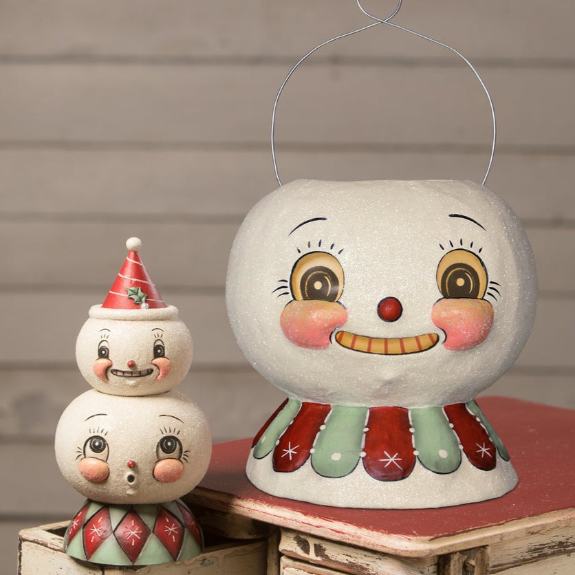 Minty Beau Snow Glow Lantern Bucket