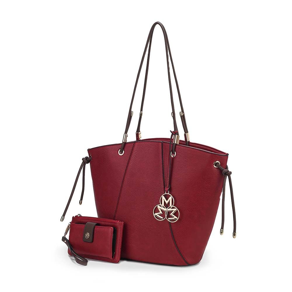 MKF Collection Liv Tote and Wallet Set Fashion Handbag by Mia K.