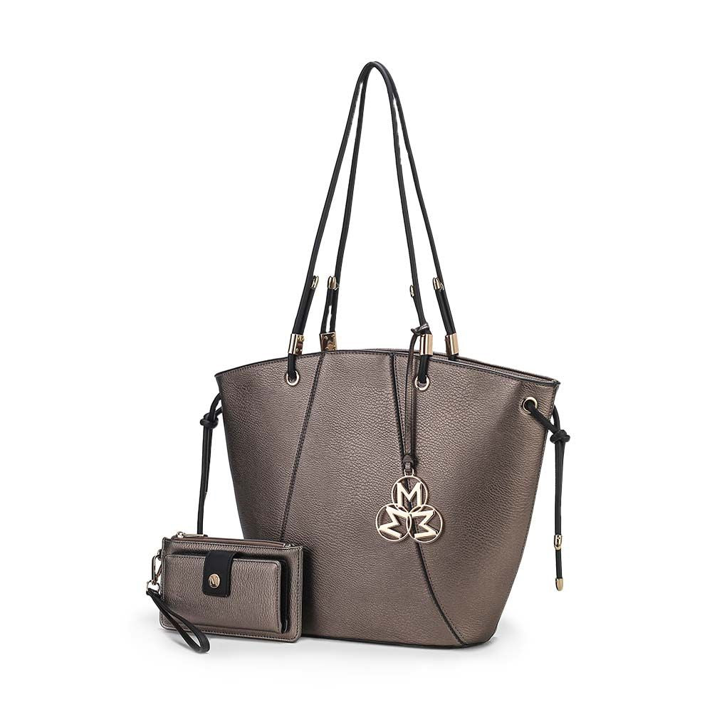 MKF Collection Liv Tote and Wallet Set Fashion Handbag by Mia K.