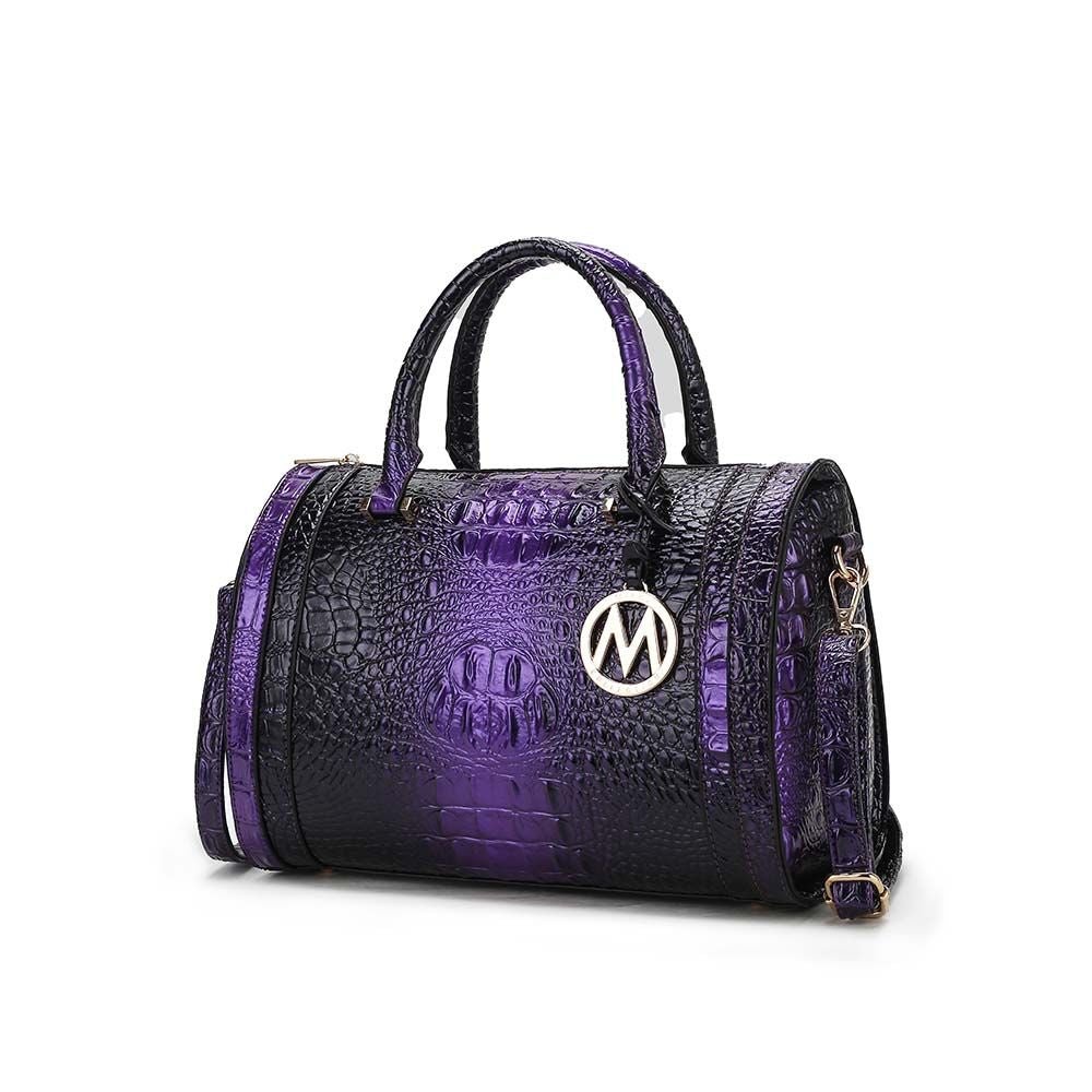 MKF Collection Usal Croc-Embossed Satchel Women's Bag by Mia K