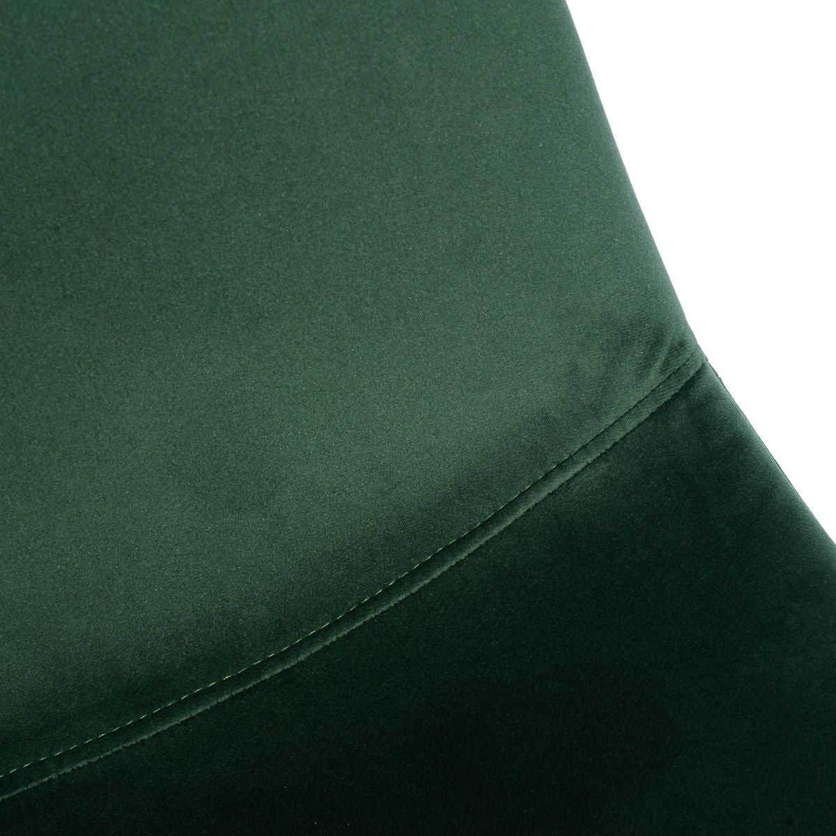 Modern Dining Chairs Set of 2; Velvet Upholstered Side Chairs with Golden Metal Legs for Dining Room Furniture