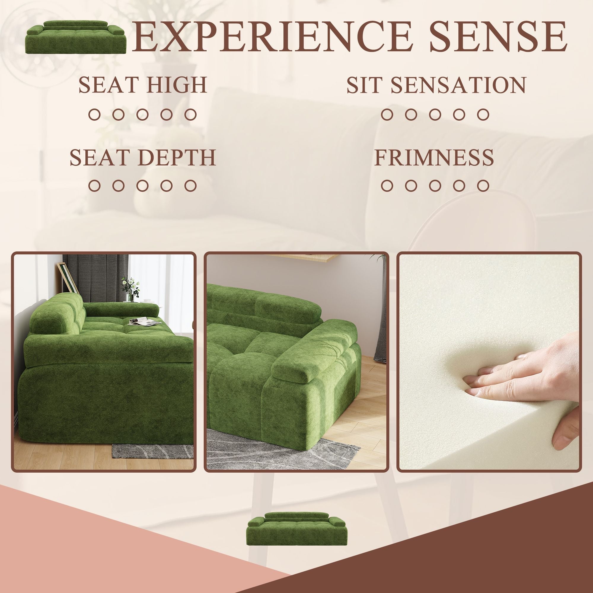 Modern Sofa Bed,Velvet Sleeper Couch,3 Seater Tufted Sofa,And Adjustable Backrests For Small Spaces, Living Room, Bedroom