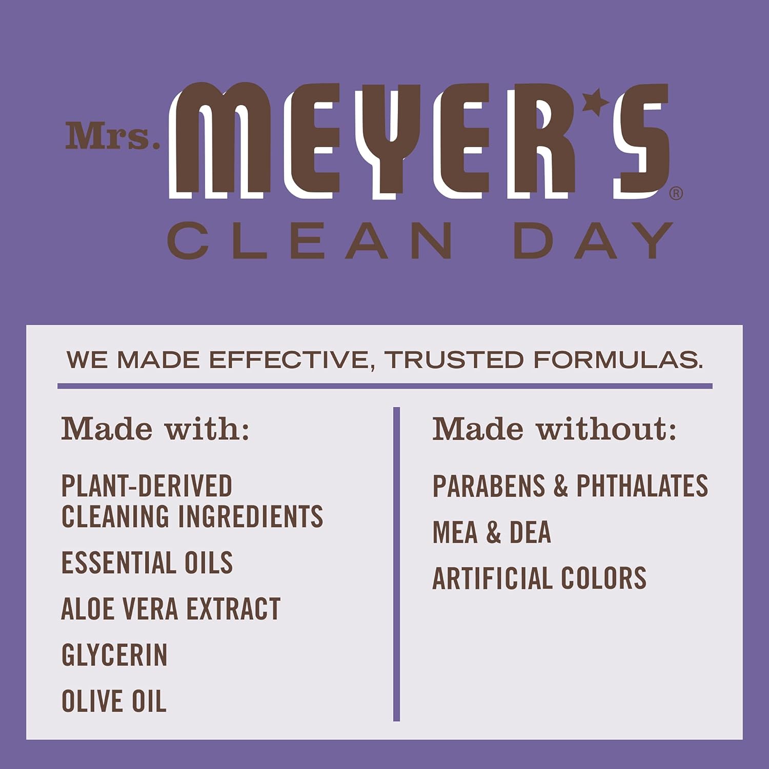 MRS. MEYER'S CLEAN DAY Hand Soap Refill, Made with Essential Oils, Biodegradable Formula, Compassion Flower, Packaging May Vary, 33 fl. oz