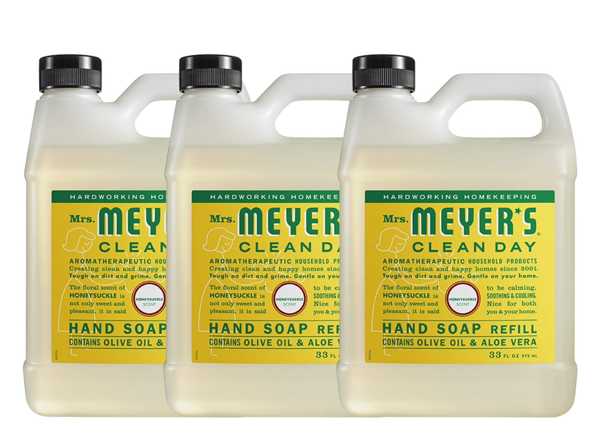MRS. MEYER'S CLEAN DAY Liquid Hand Soap Refill, Cruelty Free and Biodegradable Formula, Lavender Scent, 33 Fl Oz (Pack of 1)