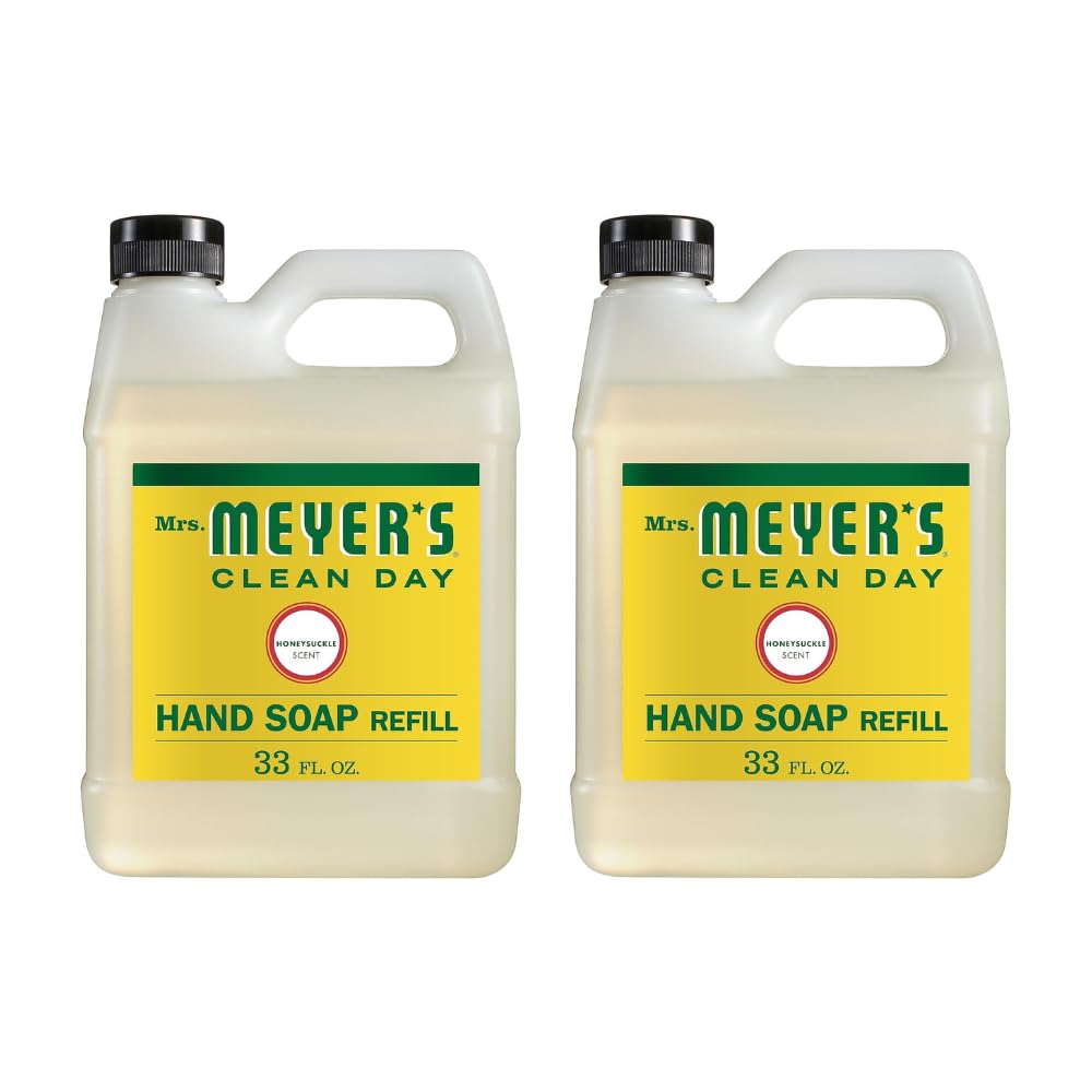 MRS. MEYER'S CLEAN DAY Liquid Hand Soap Refill, Cruelty Free and Biodegradable Formula, Lavender Scent, 33 Fl Oz (Pack of 1)