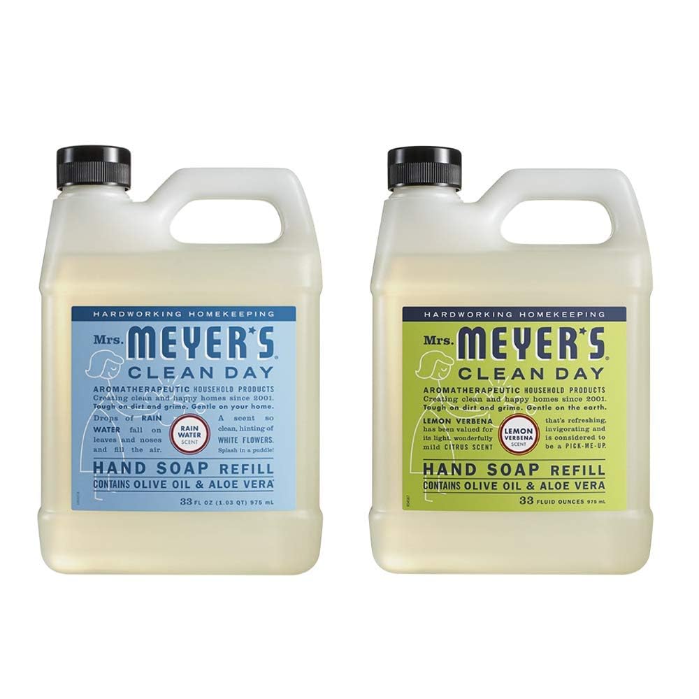 MRS. MEYER'S CLEAN DAY Liquid Hand Soap Refill, Cruelty Free and Biodegradable Formula, Lavender Scent, 33 Fl Oz (Pack of 1)