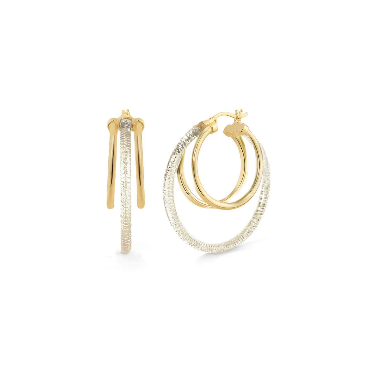 Multi Lucite Hoop Earrings
