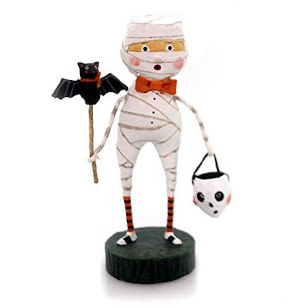 Mummy Boy and Minnie Mummy Set of 2 Figurines by Lori Mitchell