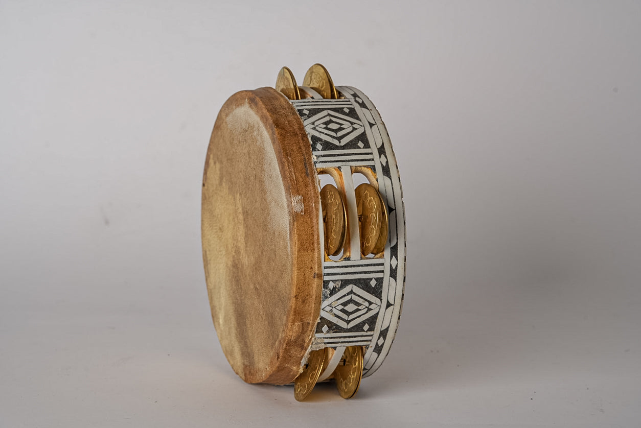 Moroccan “RIQ” Traditional Tambourine by Verve Culture