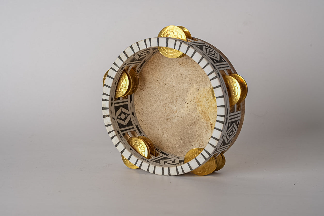 Moroccan “RIQ” Traditional Tambourine by Verve Culture
