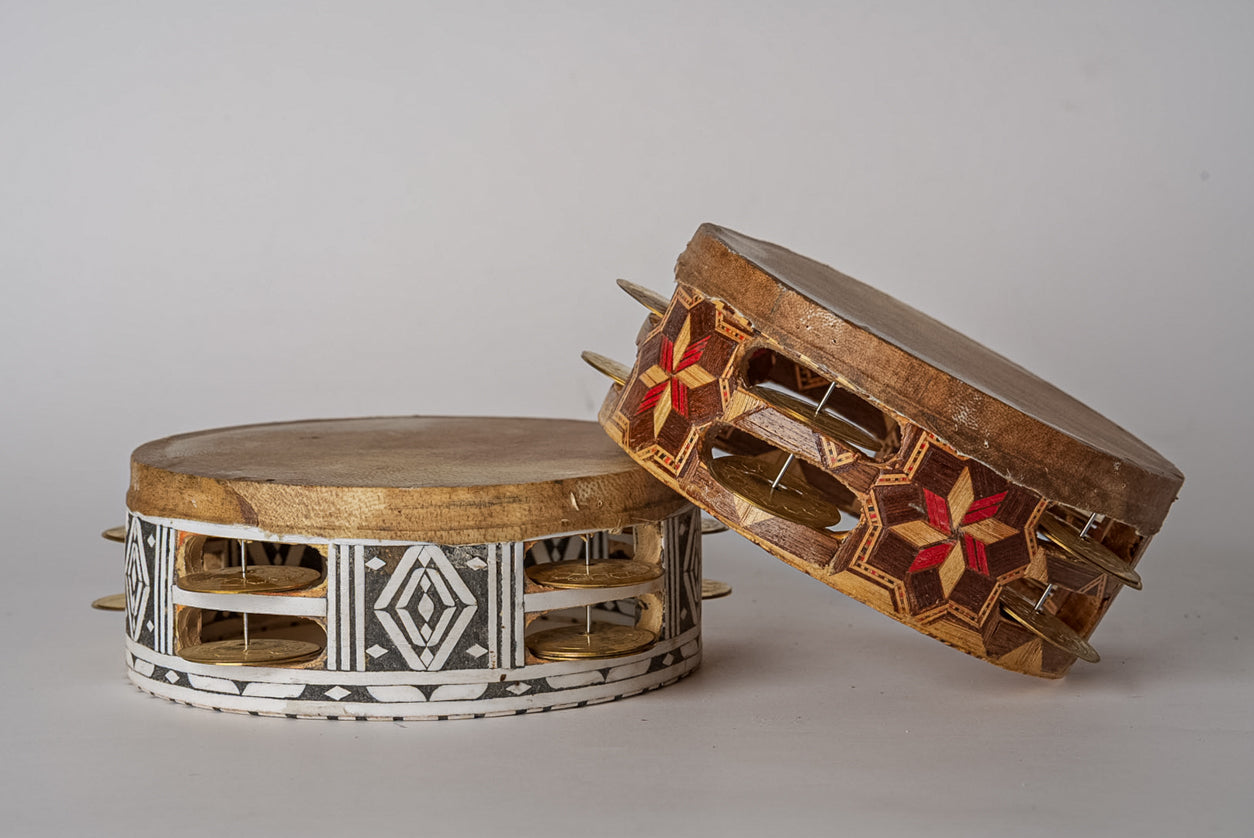 Moroccan “RIQ” Traditional Tambourine by Verve Culture