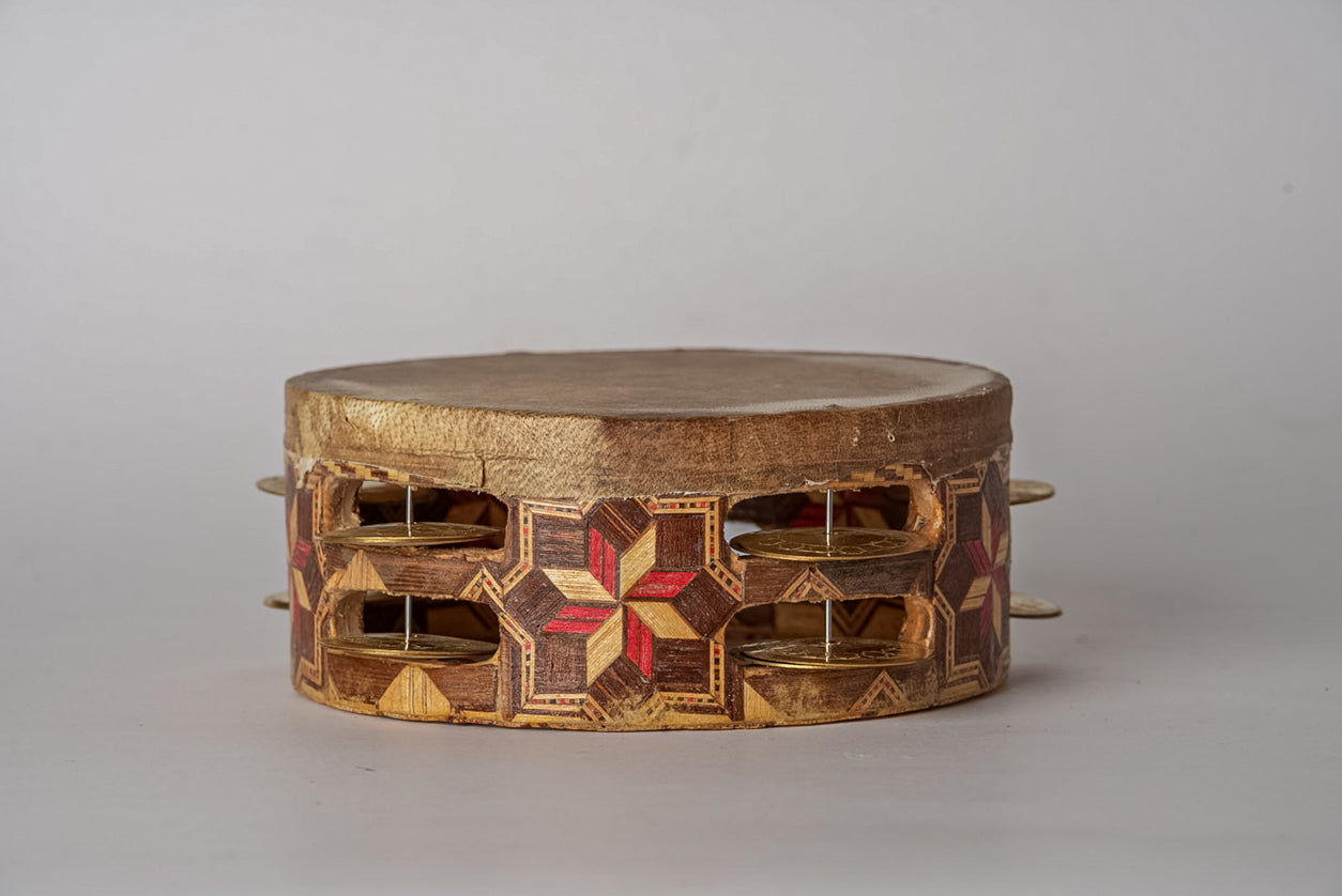 Moroccan “RIQ” Traditional Tambourine by Verve Culture