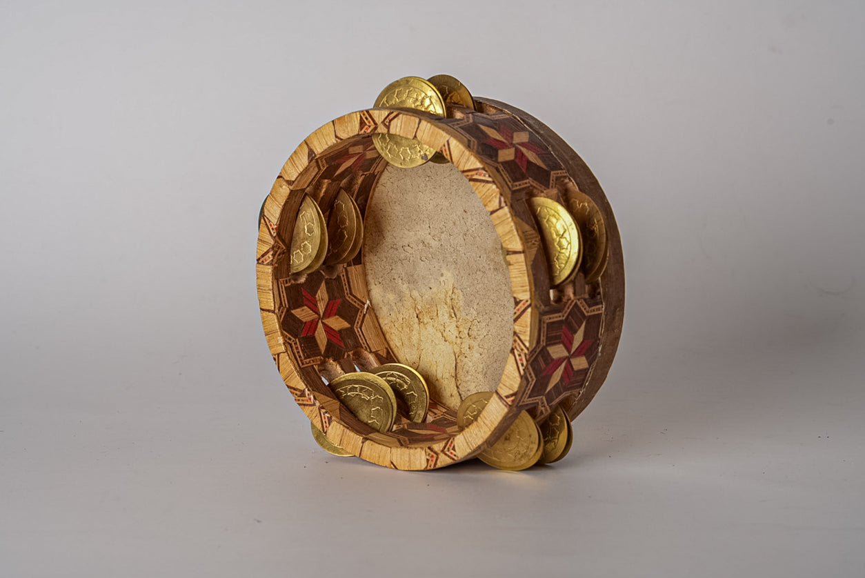Moroccan “RIQ” Traditional Tambourine by Verve Culture