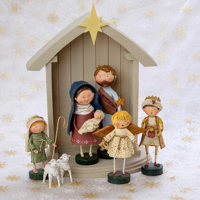 Nativity Manger Christmas Lori Mitchell Collectible Figurine