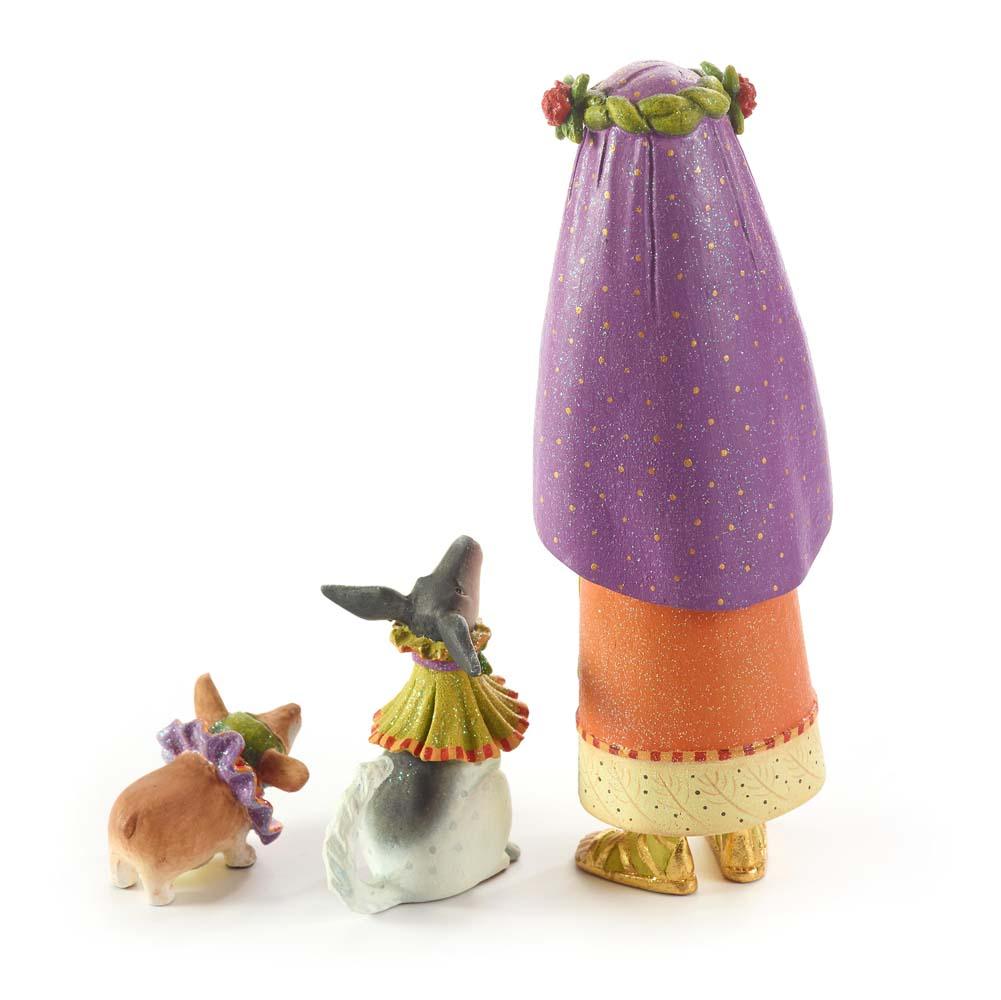 Nativity Shepherdess with Dog Figures by Patience Brewster
