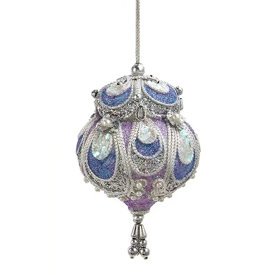 Lavender Paisley Ornament - Finial
