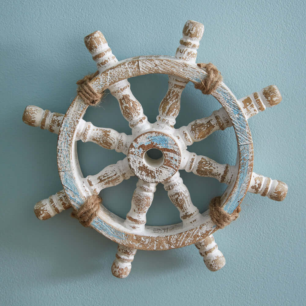 Nautical Vintage Ships Wheel Wall Decor
