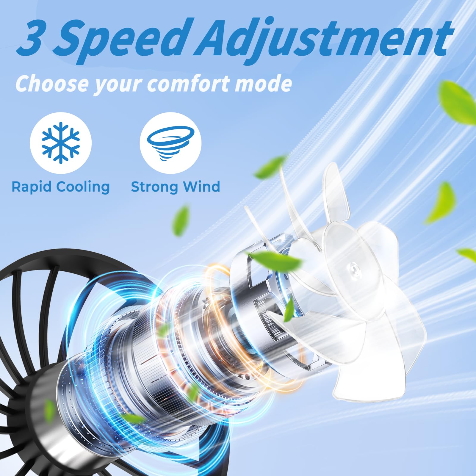 Neck Fan Portable Rechargeable: Personal Cooling Wearable Fan Around your Neck that Blow Cold Air for Men Women - Usb Should Fan Battery Operated for Travel and Outdoor Sports