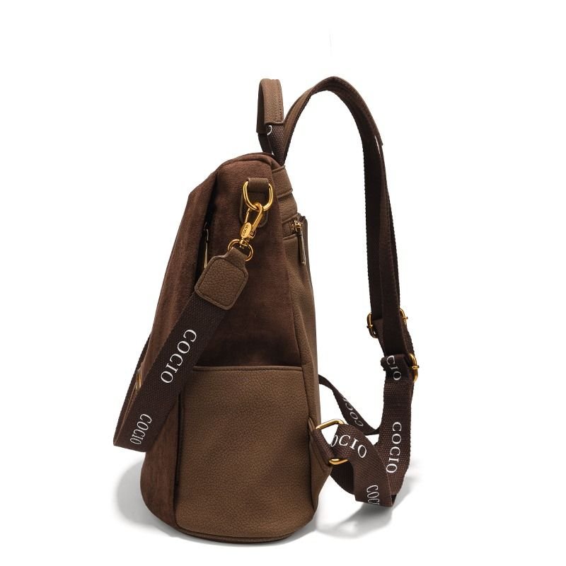 New brown shoulder bag simple hundred models women's travel backpack cross-border hot models women's bags