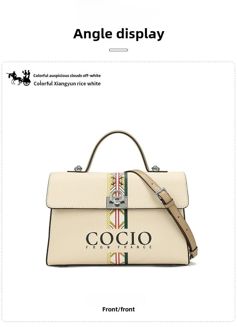 New colorful white series handbag messenger bag niche design models shoulder handbag cross-border hot models
