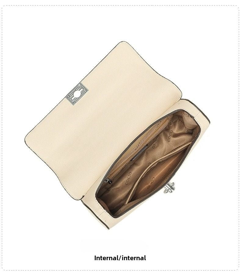 New colorful white series handbag messenger bag niche design models shoulder handbag cross-border hot models