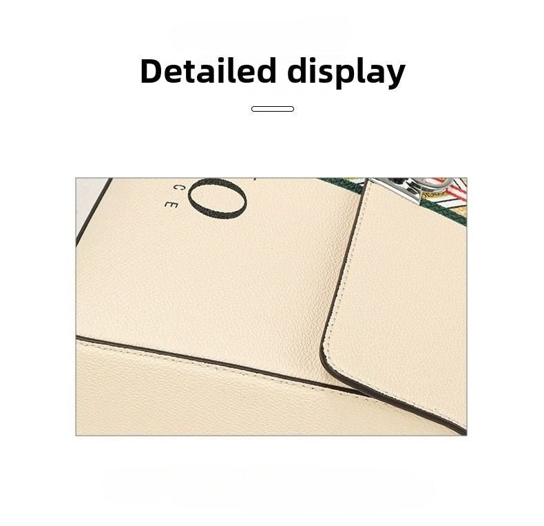 New colorful white series handbag messenger bag niche design models shoulder handbag cross-border hot models