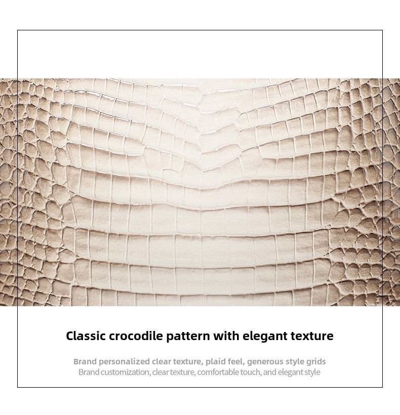 New Himalayan White Handbag Premium Texture Crocodile Cross Border Women's Bag Multi Compartment Women's Bag