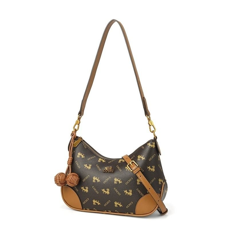 New letters printed series of shoulder armpit bag simple versatile crescent moon bag hot models of women's bags