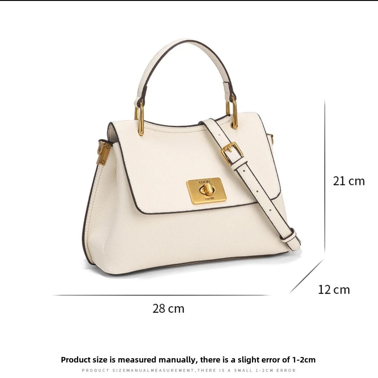 New lock buckle handheld Tote Tote female large capacity casual fashion big bag versatile shoulder crossbody