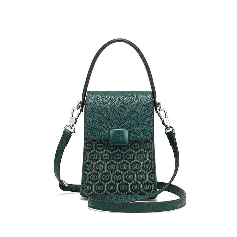 New peacock green cell phone bag simple versatile paragraph small bag cross-border hot models new women's bags