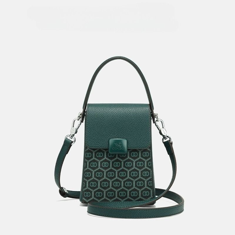 New peacock green cell phone bag simple versatile paragraph small bag cross-border hot models new women's bags
