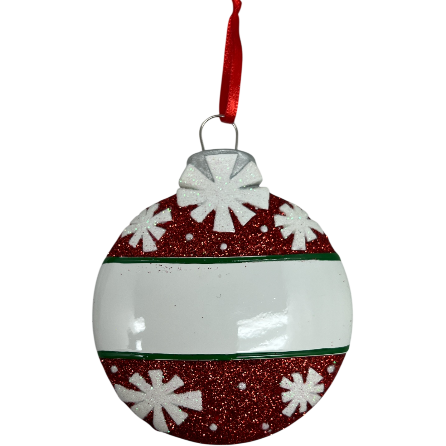 Festive Snowflake Christmas Ball Ornament