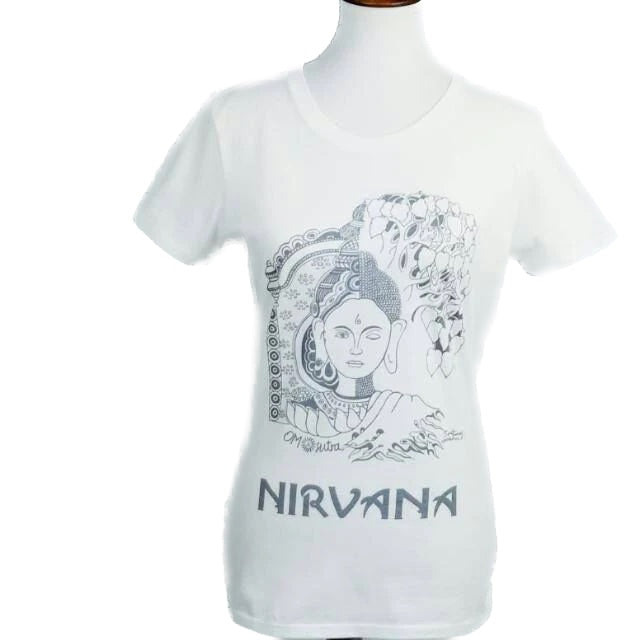 NIRVANA Tee - An art of practicing Mindfulness by OMSutra