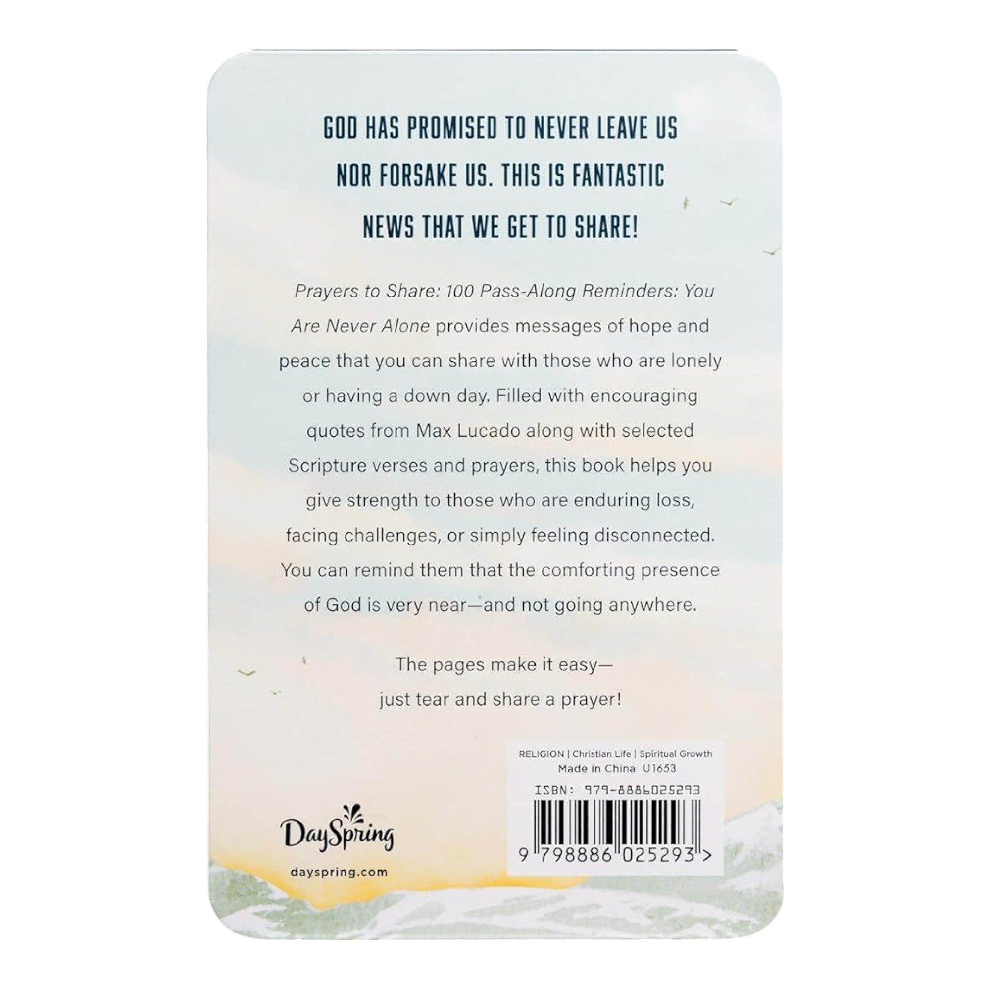 Prayers to Share: 100 Pass Along Reminders: You Are Never Alone