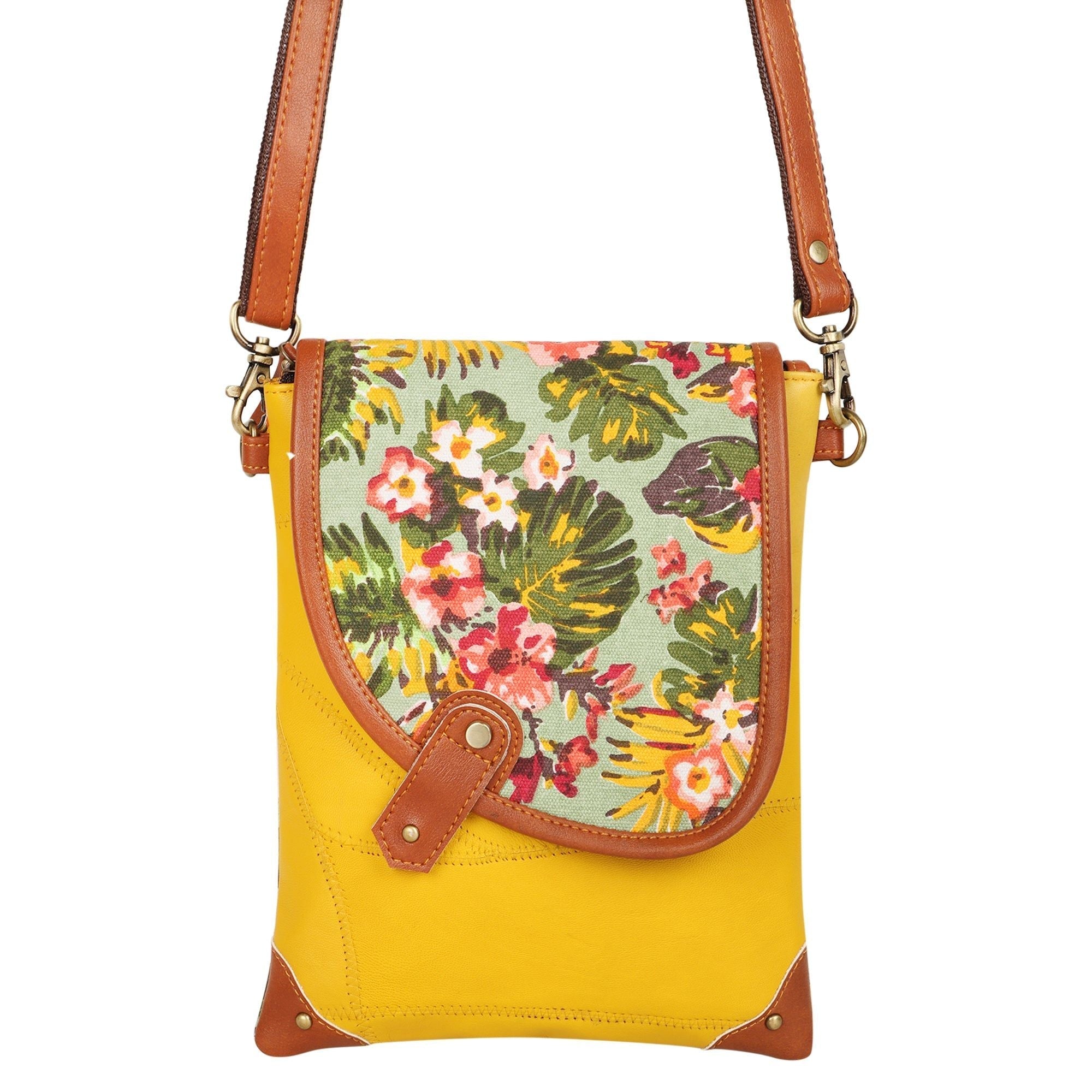 Noho Crossbody Bag w/ Hidden CC Holder - Summer Jungle