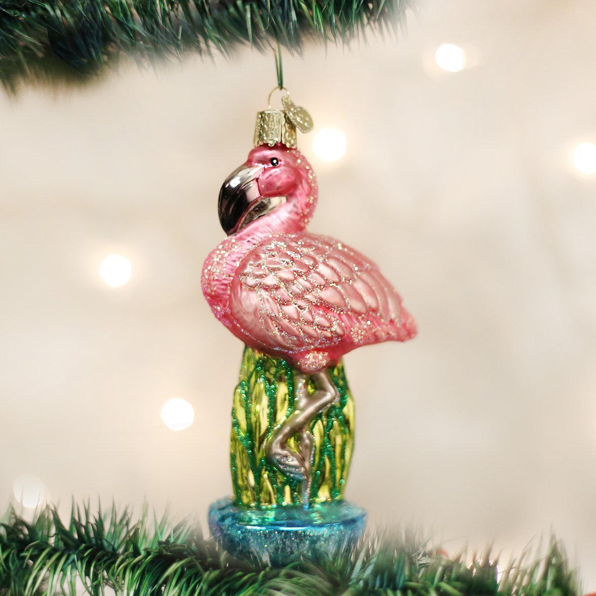 Old World Christmas Flamingo