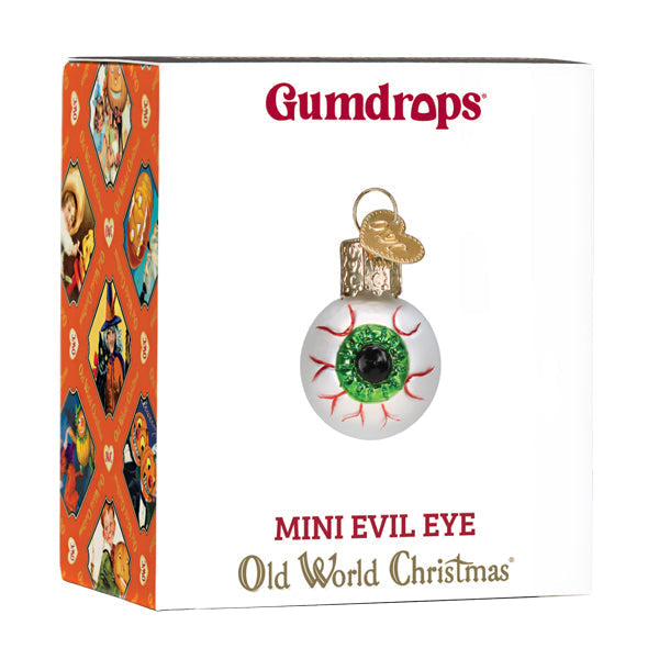 Gumdrop Mini Mini Evil Eye Glass Ornament
