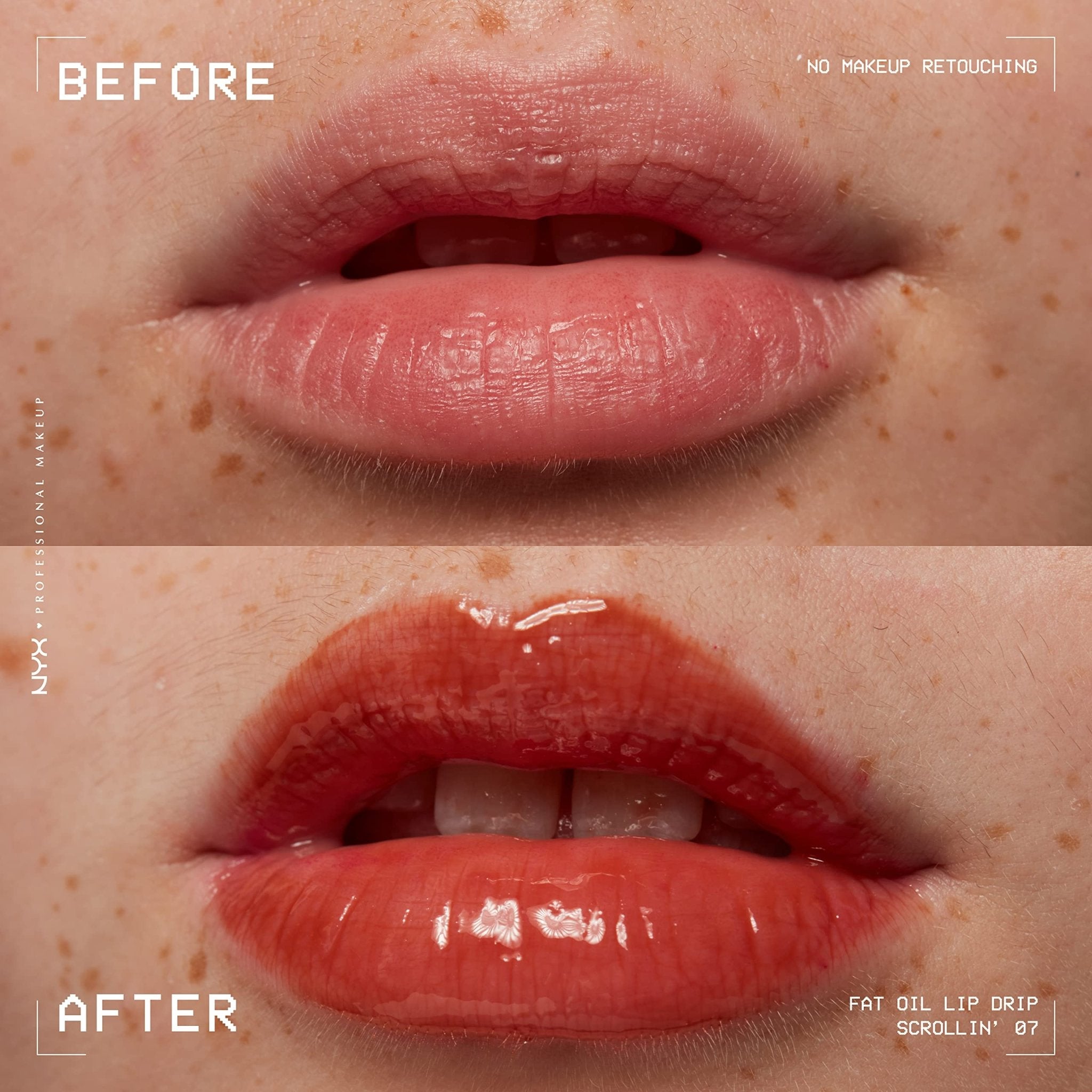 NYX PROFESSIONAL MAKEUP Fat Oil Lip Drip, Moisturizing Lip Oil Gloss, Vegan Tinted Formula, Up to 12 HR Hydration - Missed Call (Sheer Pink)