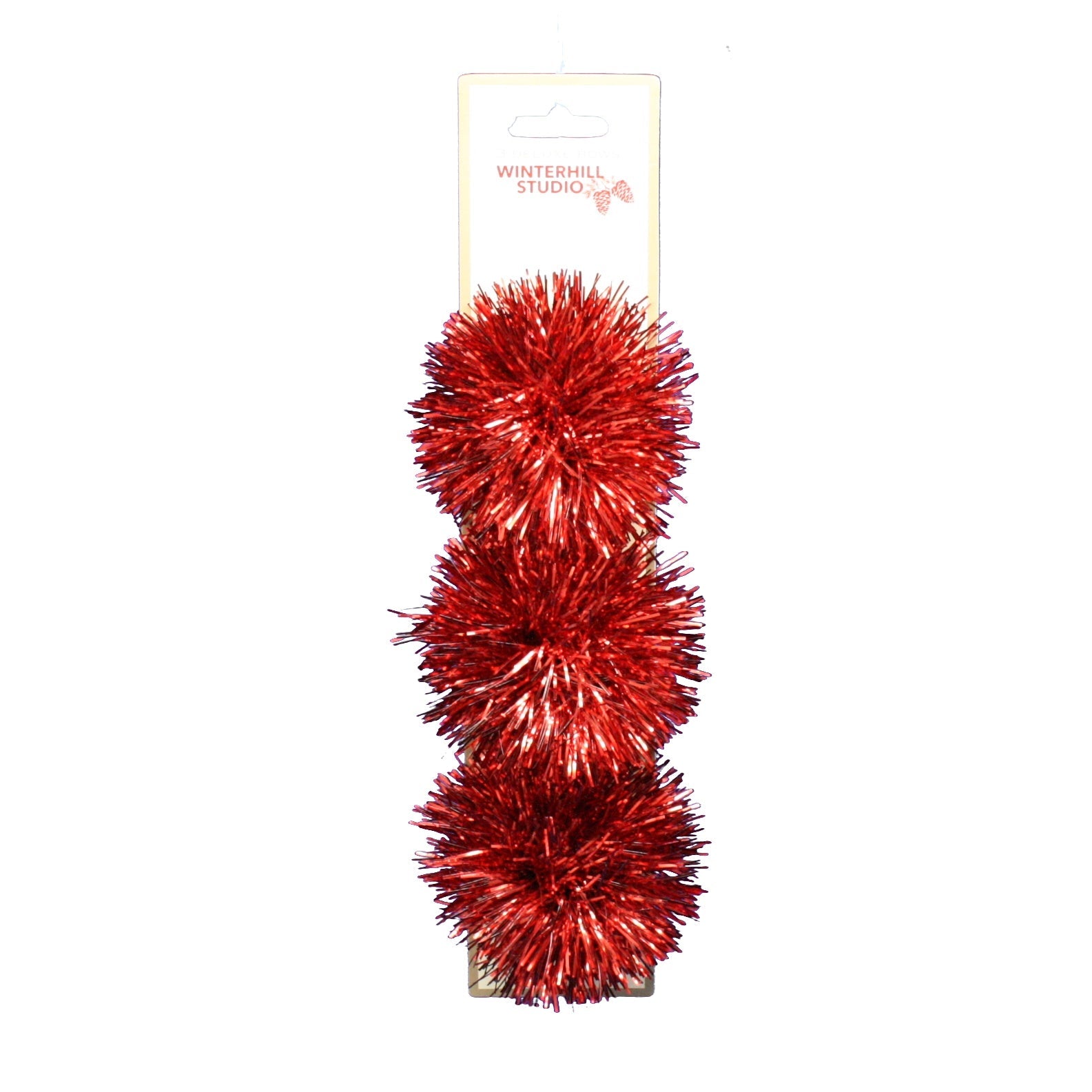 Firework Tinsel Red Bows