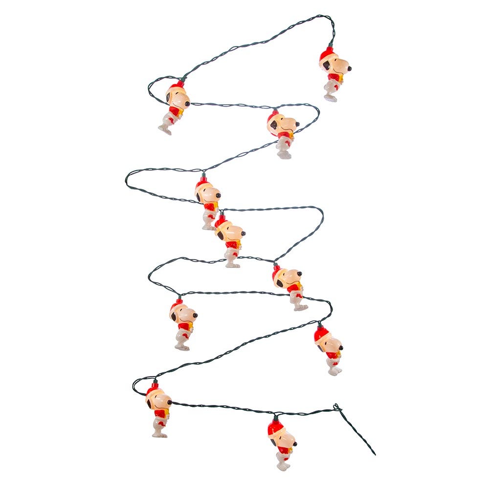 Peanuts© LED Snoopy and Woodstock Light Set - 9 Feet - 10 Lights